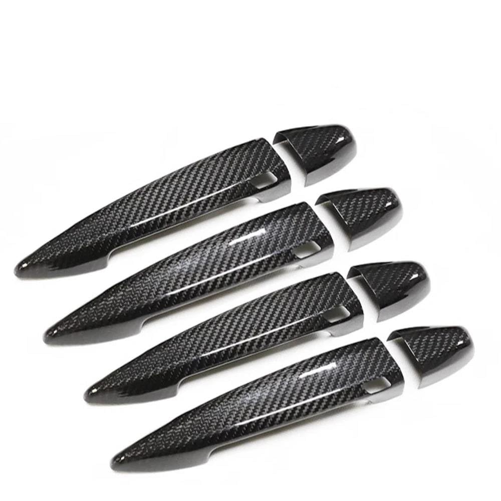 Auto-Außentürgriff Für X1 F48 F49 2016-2022 Für X2 F39 2018-2022 Auto Zubehör Carbon Faser Türgriff Abdeckung Rahmen Aufkleber mit Licht Loch Außentürgriff(4 DR-4 SENSORS) von DZSQOMHGD