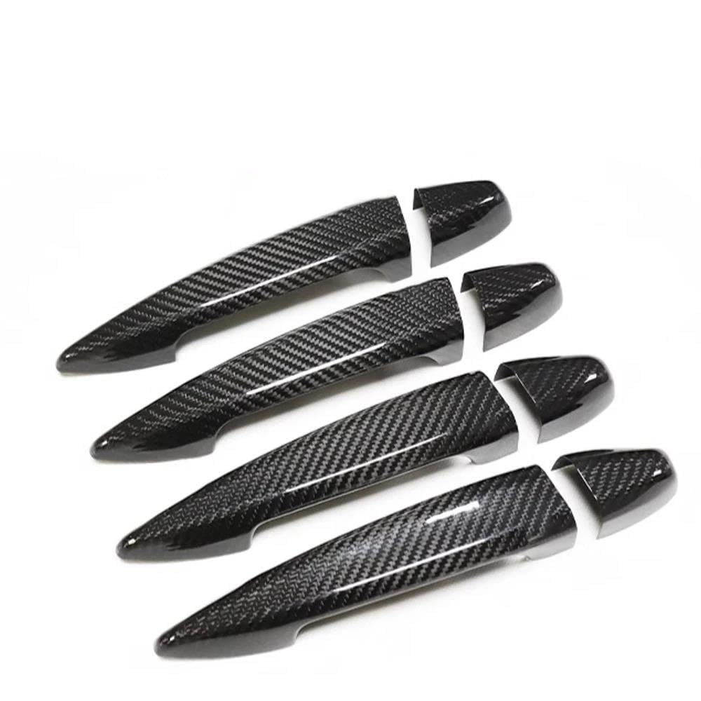 Auto-Außentürgriff Für X1 F48 F49 2016-2022 Für X2 F39 2018-2022 Auto Zubehör Real Carbon Fiber Tür Griff Abdeckung Rahmen Aufkleber Außen Außentürgriff(4 DR) von DZSQOMHGD