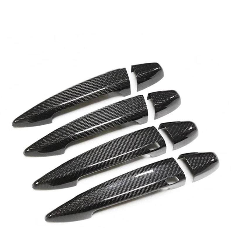 Auto-Außentürgriff Für X1 F48 F49 2016-2022 Für X2 F39 2018-2022 Auto Zubehör Real Carbon Fiber Tür Griff Abdeckung Rahmen Aufkleber Außen Außentürgriff(4 DR-2 SENSORS) von DZSQOMHGD