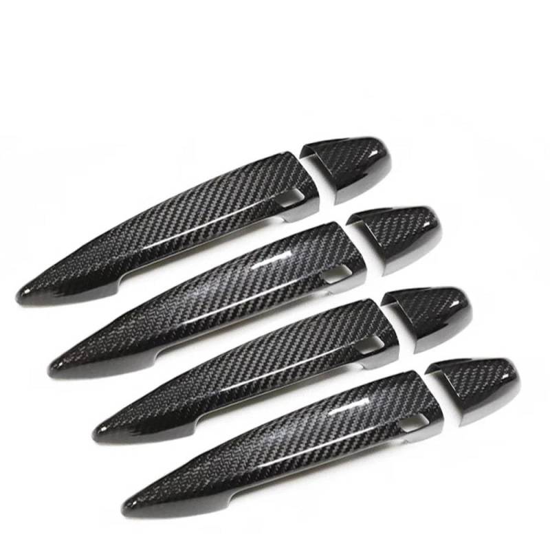 Auto-Außentürgriff Für X1 F48 F49 2016-2022 Für X2 F39 2018-2022 Auto Zubehör Real Carbon Fiber Tür Griff Abdeckung Rahmen Aufkleber Außen Außentürgriff(4 DR-4 SENSORS) von DZSQOMHGD