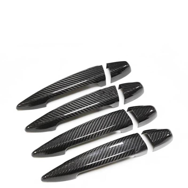 Auto-Außentürgriff Für X5 F15 X6 F16 X5M F85 X6M F86 2014-2018 Auto Zubehör Real Carbon Fiber Tür Griff Abdeckung Rahmen Aufkleber Außen Trim Außentürgriff(4 Doors) von DZSQOMHGD