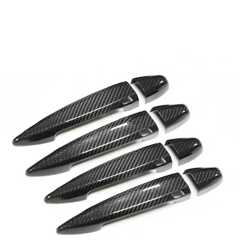 Auto-Außentürgriff Für X5 F15 X6 F16 X5M F85 X6M F86 2014-2018 Auto Zubehör Real Carbon Fiber Tür Griff Abdeckung Rahmen Aufkleber Außen Trim Außentürgriff(4 Doors-4 SENSORS) von DZSQOMHGD