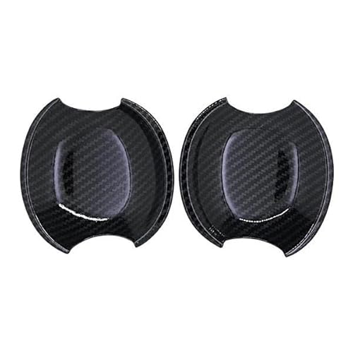 Auto-Außentürgriff Schwarz Carbon Faser Türgriffe Abdeckung Trim Set für Mazda RX-8 RX8 RX 8 2002~2012 Auto Zubehör Aufkleber Auto Schutz Styling Außentürgriff(Bowl 2 Door) von DZSQOMHGD