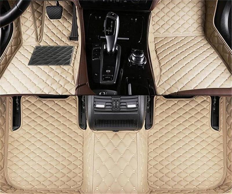 Fußraummatten Auto-Fußmatten Custom Auto Foot Pads Automobil Teppichabdeckung Innenausstattung Für Peugeot 301 2014 2015 2016 2017 2018 Auto-Schondecke(Beige) von DZSQOMHGD