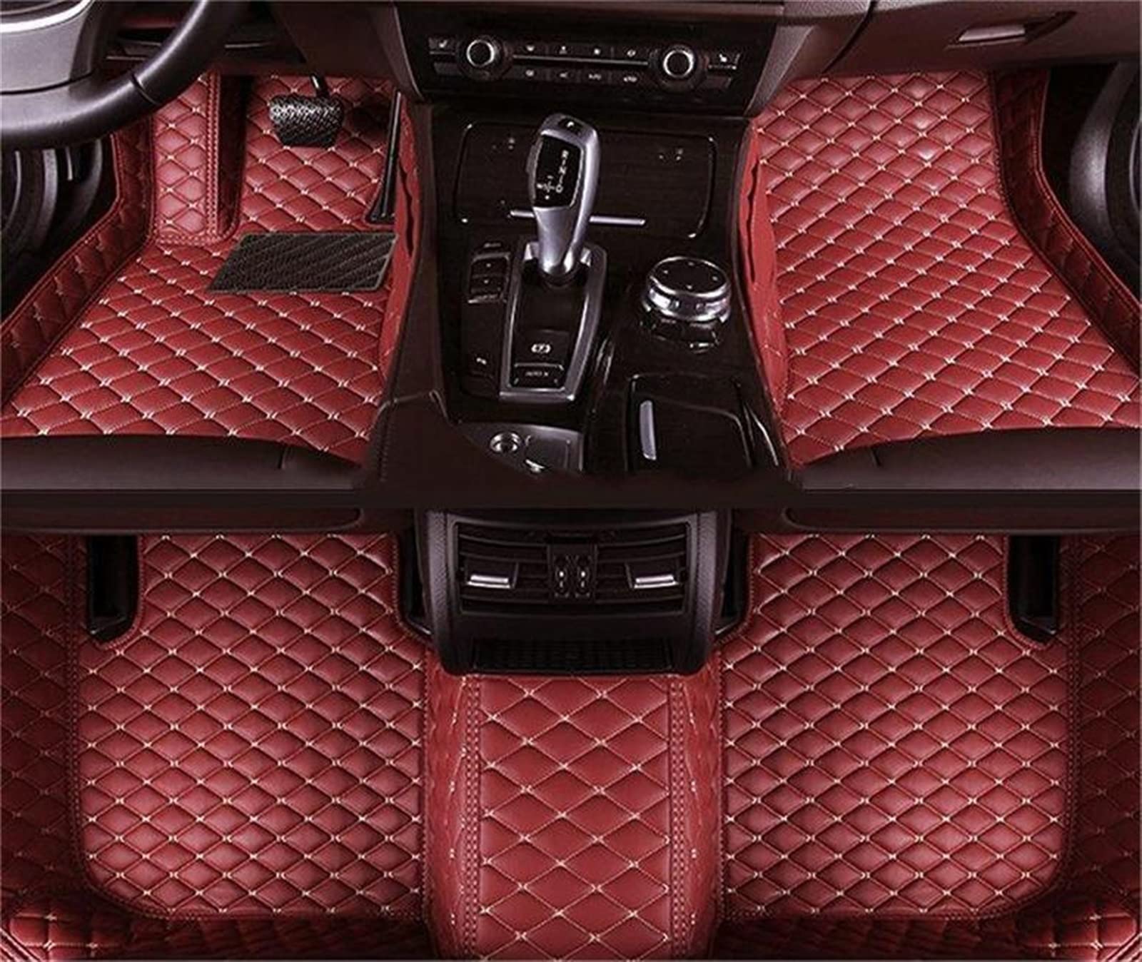 Fußraummatten Auto-Fußmatten Custom Auto Foot Pads Automobil Teppichabdeckung Innenausstattung Für Peugeot 301 2014 2015 2016 2017 2018 Auto-Schondecke(Wine) von DZSQOMHGD