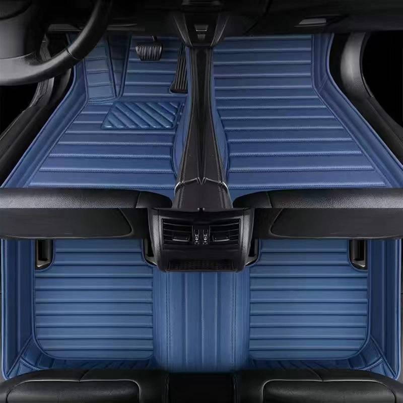 Fußraummatten Für Dodge Für Journey 2009-2016 2017 2018 Auto-Fußmatten-Set Wasserdichtes Zubehör Auto-Innenteppiche Auto-Schondecke(Blau) von DZSQOMHGD