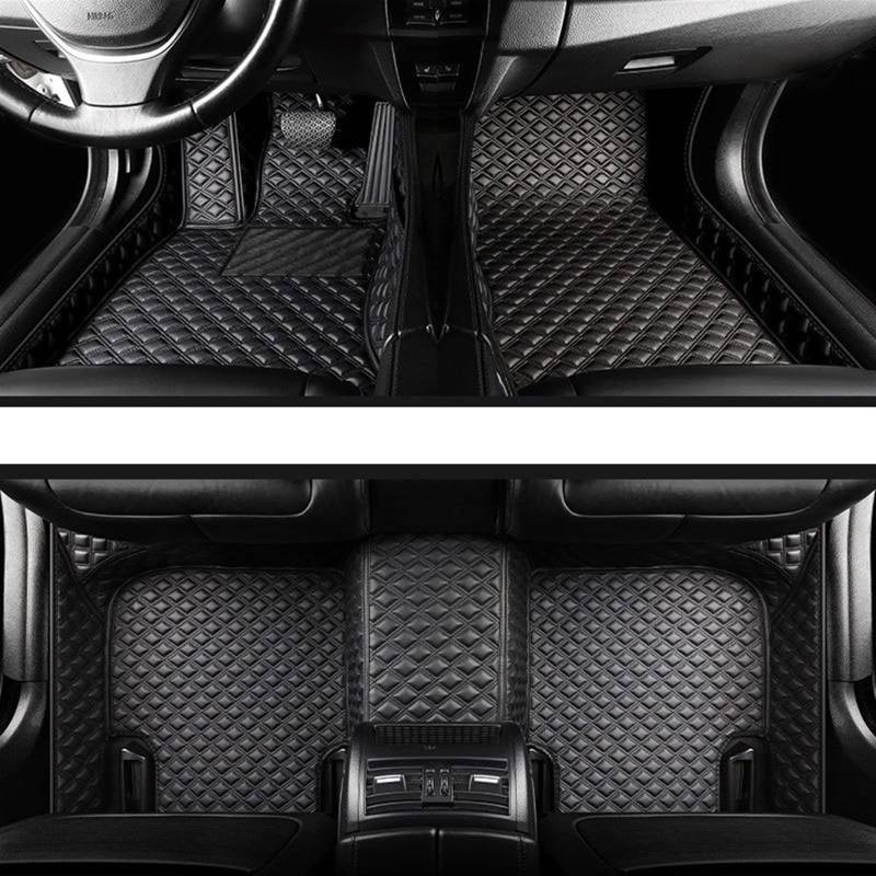 Fußraummatten Für Hyundai Für Veloster 2015-2011 Auto Fußmatten Teppiche Benutzerdefinierte Floorliners Innenraum Autoteile Styling Zubehör Auto-Schondecke(Schwarz) von DZSQOMHGD