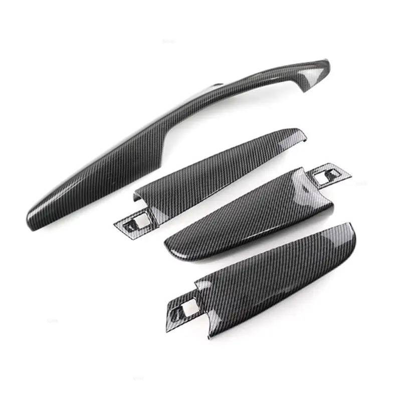 Griffverkleidung 4 stücke LHD/RHD Carbon Fiber Texture Auto Styling Innen Tür Griff Panel Armlehne Abdeckung Trim Für 5 Serie F10 F18 2011-2017 Türgriff(RHD) von DZSQOMHGD