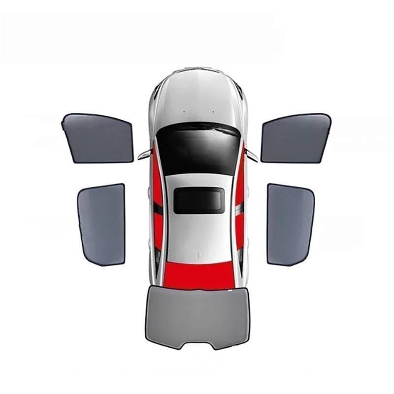 Auto Sonnenshutz Für Hyundai Für Tucson TL 2015-2021 Magnetische Auto Windschutzscheibe Rahmen Blind Vorhang Fenster Sonnenschutz Visier Fenster Sonnenblende(5PCS Front Rear Back) von DZSQOSJB