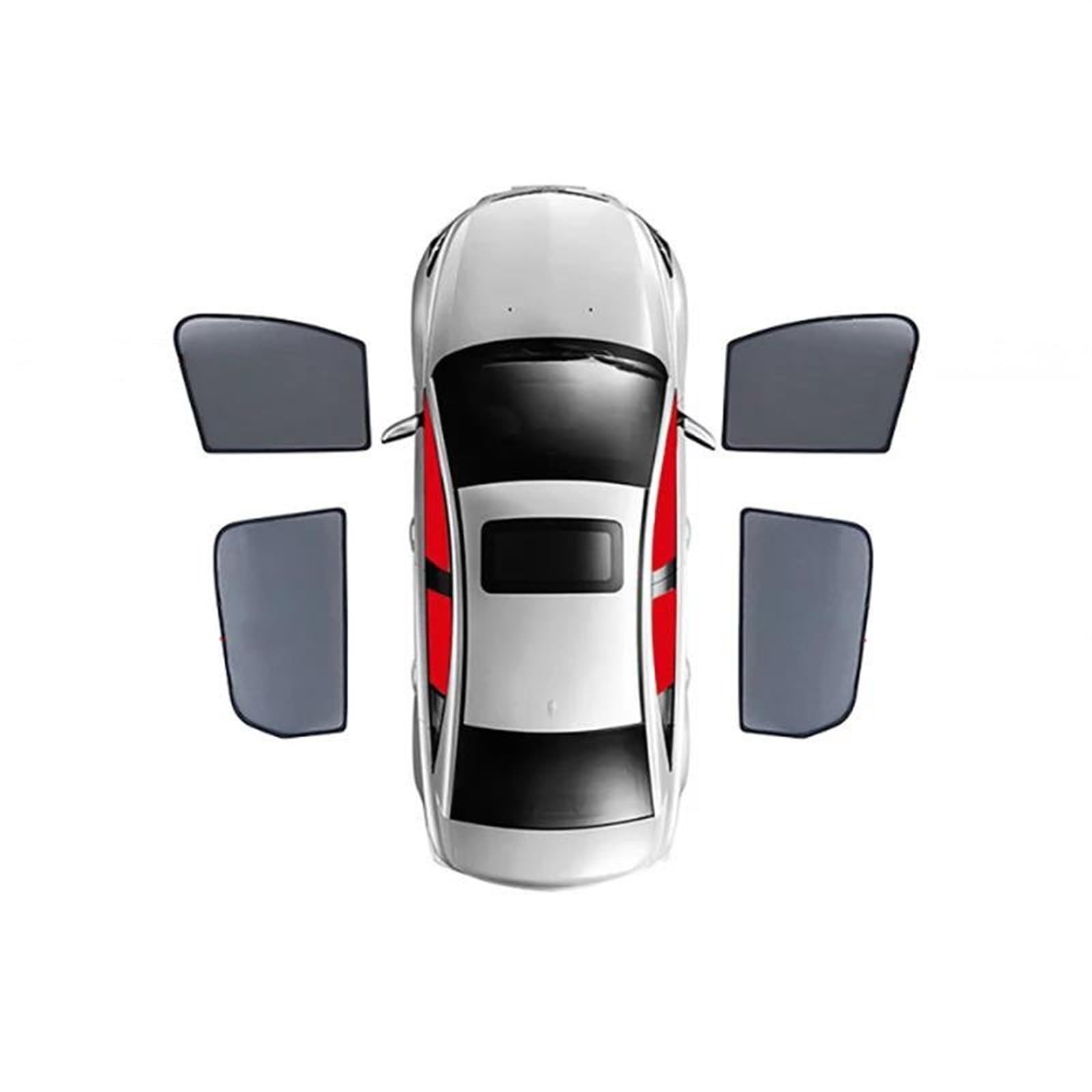 Sonnenschutz Für VW Für Passat B7 Für Variante 2010-2015 Auto-Sonnenschutzschild Frontscheibe Heckscheibenvorhang Sonnenschutz Auto(4PCS F+R) von DZSQOSJB