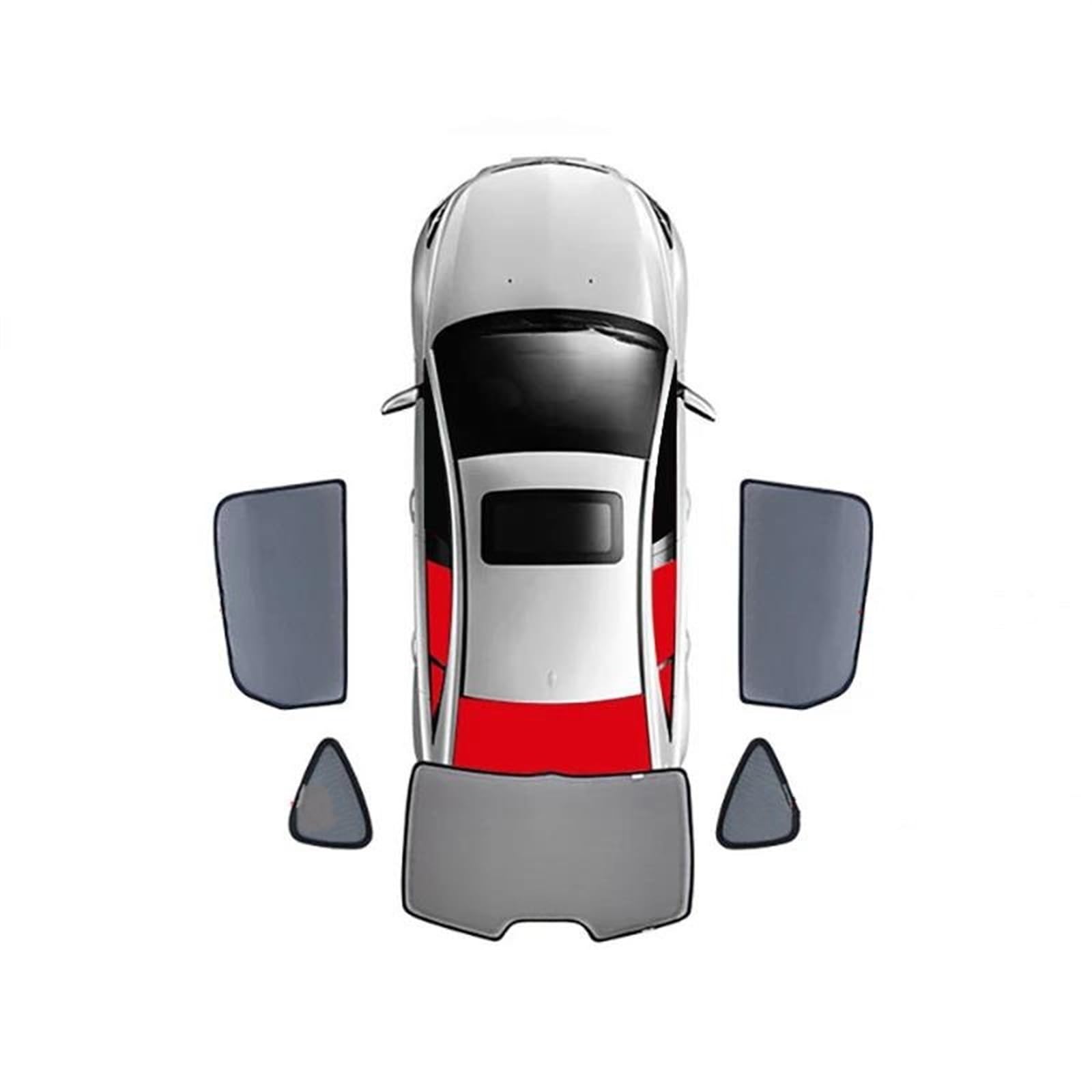 Sonnenschutz Für VW Für Passat B8 Für Variante 2016-2022 Auto Sonnenschutz Schild Frontscheibe Hinten Seitenfenster Sonnenschutz Vorhang Sonnenschutz Auto(5PCS Rear) von DZSQOSJB