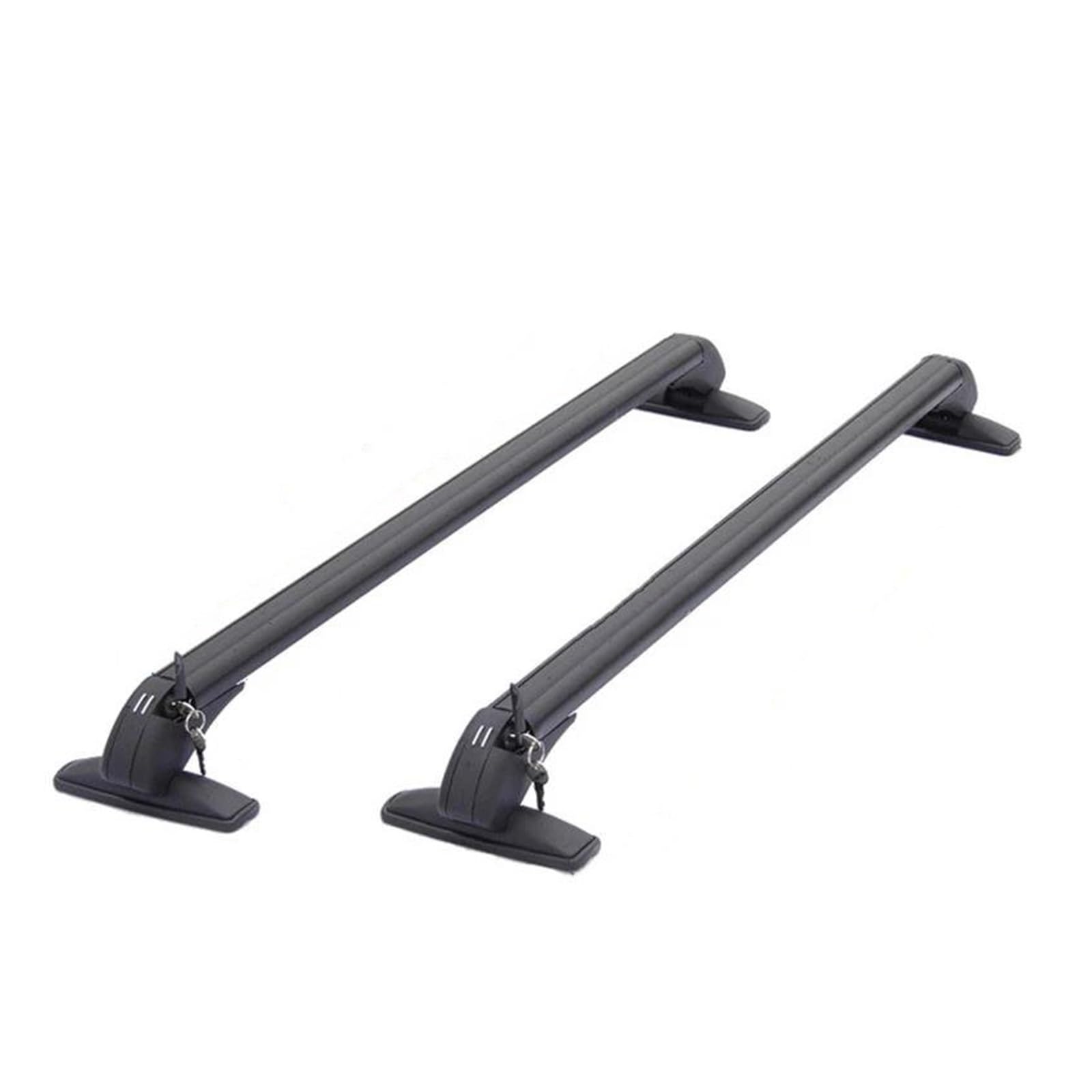 Dachgepäckträger 1 Paar/2 Stück Universal-Fahrzeug-Autodach-Montageträger, Schienenstange, Schwarzer Aluminium-Gepäckträger Mit Schloss Oben Dachteile(2pcs 100cm) von DZSQPMFG