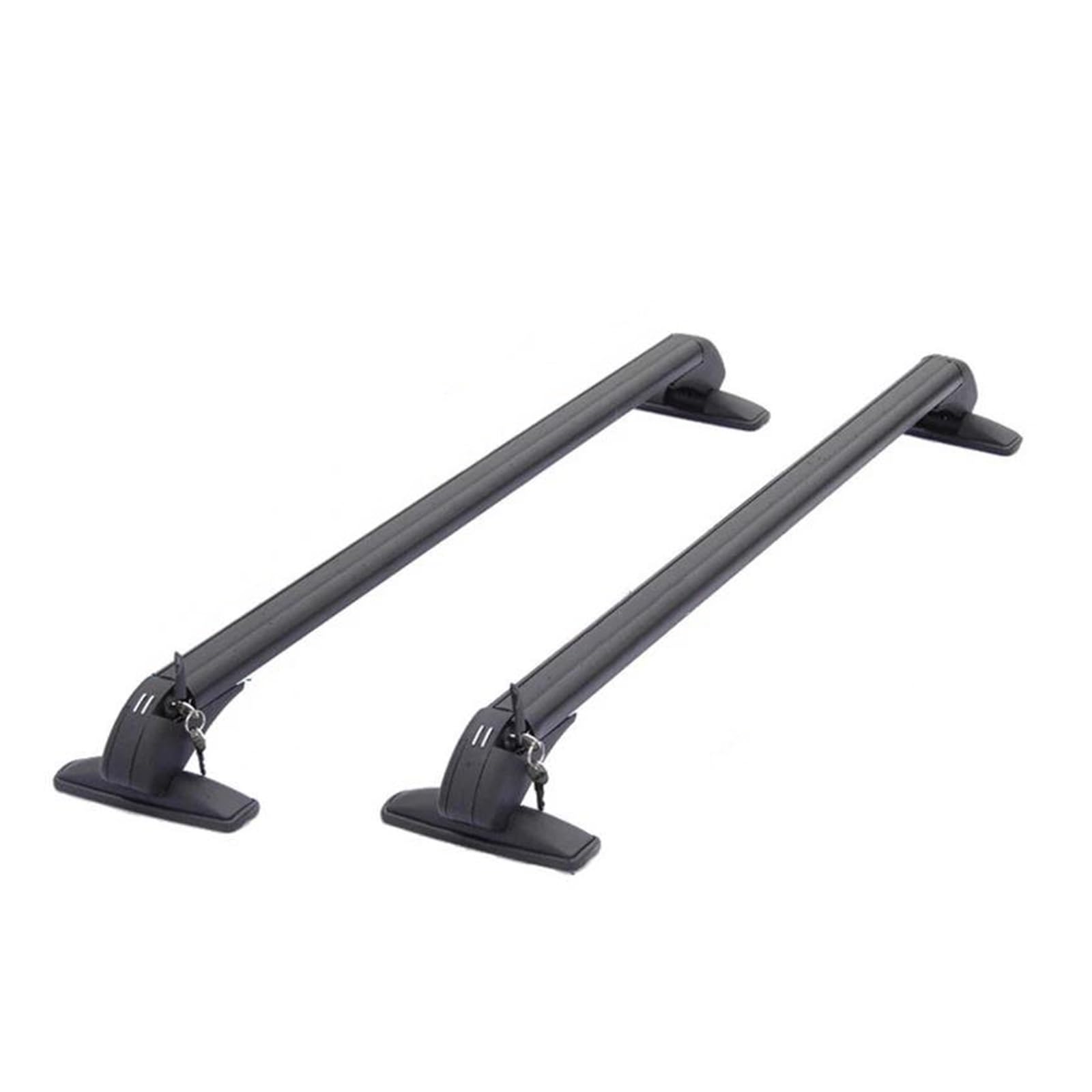 Dachgepäckträger 1 Paar/2 Stück Universal-Fahrzeug-Autodach-Montageträger, Schienenstange, Schwarzer Aluminium-Gepäckträger Mit Schloss Oben Dachteile(2pcs 82cm) von DZSQPMFG