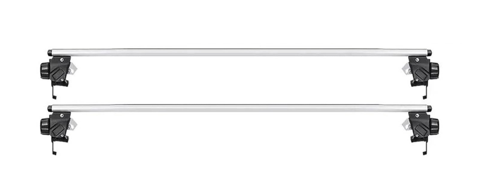 Dachgepäckträger 2 Stück Aluminium-Dachrelingträger, Querträger, Querträger Für Passform Dachteile von DZSQPMFG