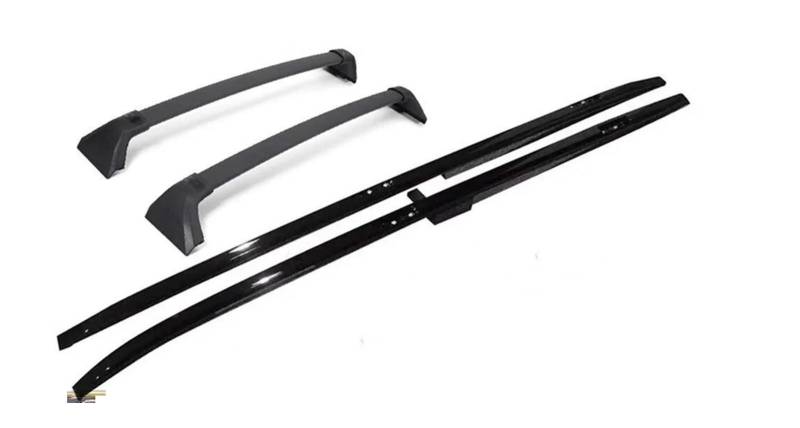 Dachgepäckträger 4Pcs Aluminium Dachreling Rack Kreuz Bar Querlatte Für Toyota Für Highlander Für Kluger 2020 2021 2022 Dachteile von DZSQPMFG