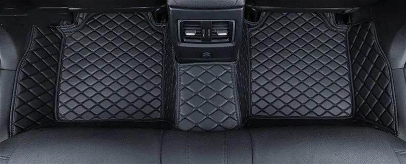 Die Autofussmatte Für Seat Für Ibiza 2019 2020 2021 Car Fußmatten Männer Frauen Leder Vollständige Abdeckung Anti-Slip Teppich Fuß Pads Antirutschmatten(Back All Black) von DZSQPMFG