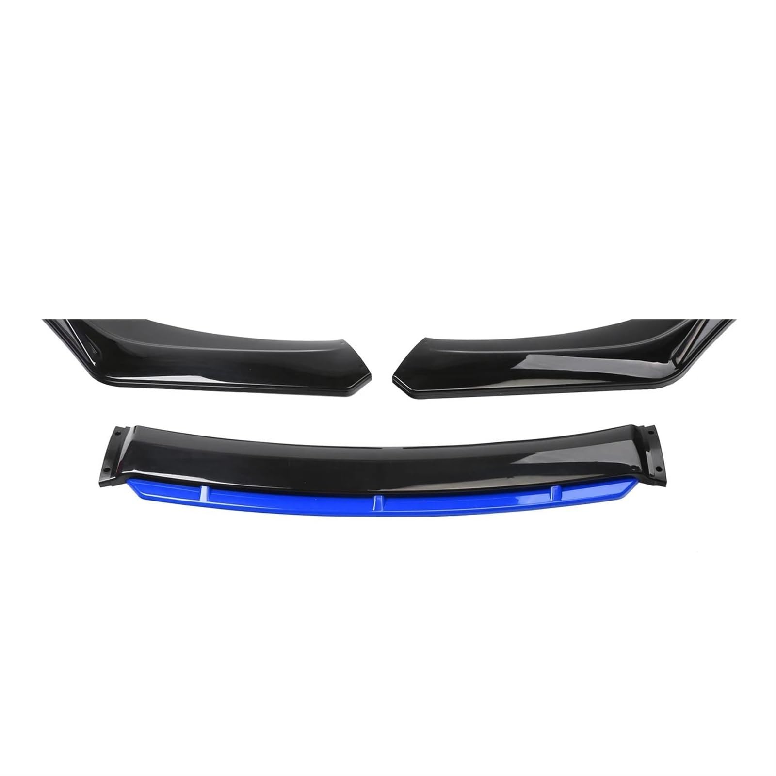 Frontspoiler Für Toyota Auto Front Stoßstange Lip Spoiler Body Kit Streifen Canard Lip Splitter Limousine Breite Unter 176cm Splitter(Schwarz Blau) von DZSQPMFG