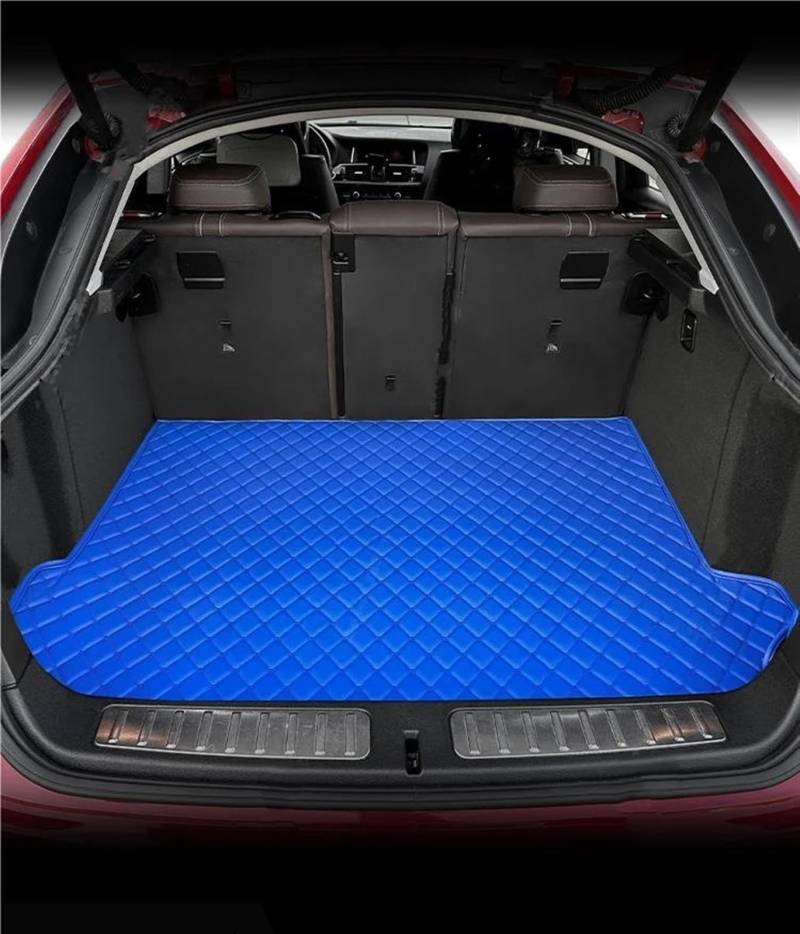 Antirutschmatten Für A4 MK3 B7 8E 2004 2005 2006 2007 2008 Custom Car Fußmatten Anti-Slip Teppich Abdeckung Innen Zubehör Teppich(Trunk-Blue) von DZSQQGSDSF