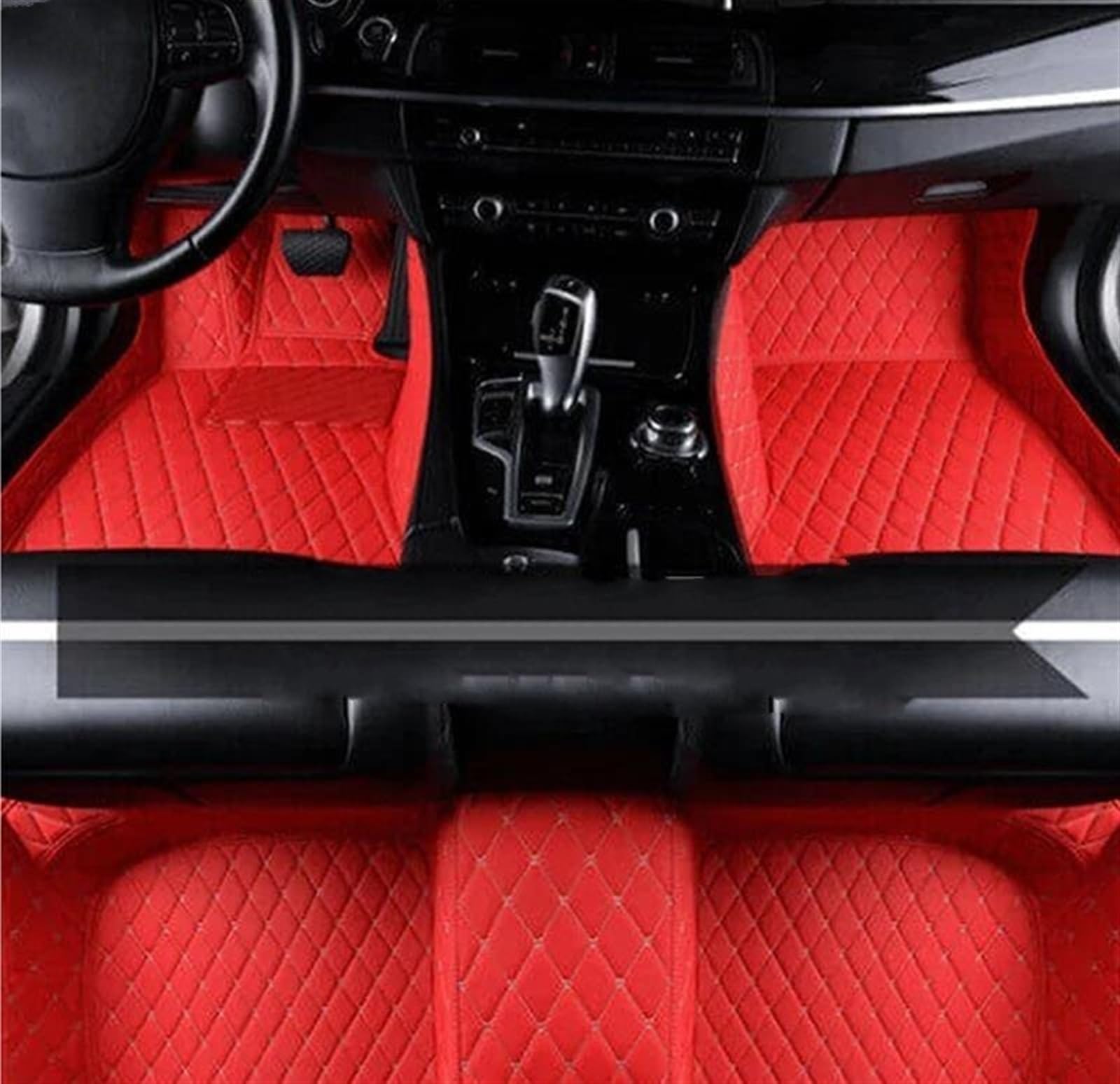 Antirutschmatten Für Mazda CX-30 DM 2020 2021 2022 2023 2024 Auto Fußmatten Wasserdicht Langlebig Teppich Leder Auto Zubehör Teppich(LHD Racing Red) von DZSQQGSDSF