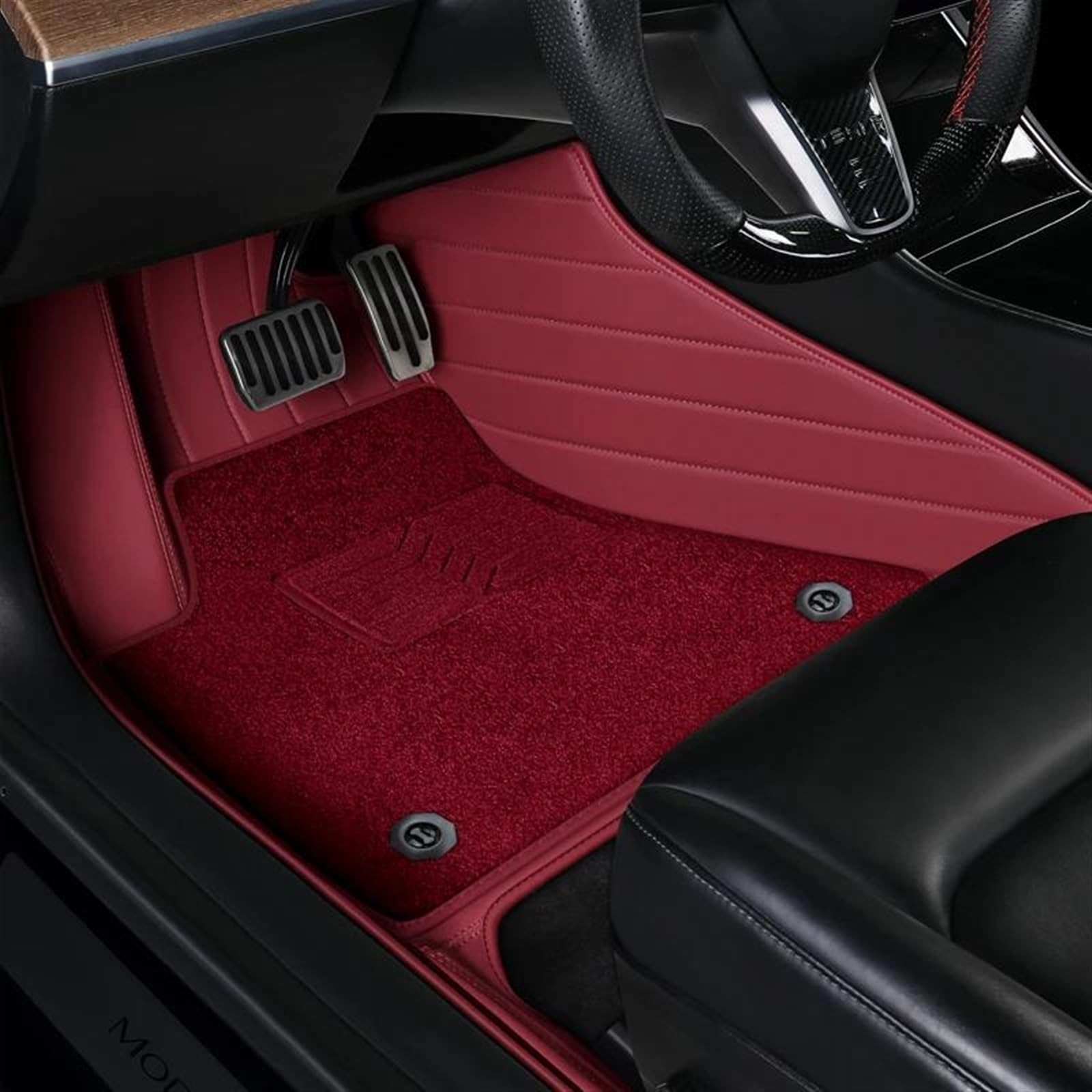 Antirutschmatten Für Mercedes Für Benz W212 E-Klasse 2009 2010 2011 2012 2013 Custom Car Mats Full Set Innen Anti-Rutsch-Teppich Teppich(WEINROT) von DZSQQGSDSF