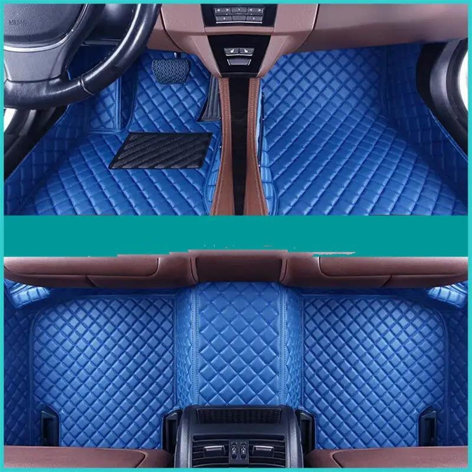 Antirutschmatten Für Toyota Für Corolla 9th Gen 2000 2001 2002 2003 2004 2005 2006 Auto Fußmatten Anti-Slip Teppich Innen Zubehör Teppich(Blau) von DZSQQGSDSF