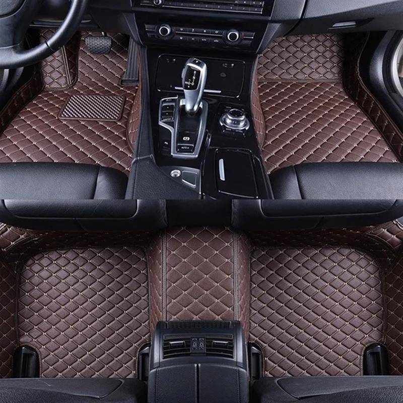 Antirutschmatten Für Toyota Für Prius 2006 2007 2008 2009 2010 2011 Auto Fußmatten Anti-Slip Teppiche Auto Innen Leder Zubehör Teppich(LHD-Coffee) von DZSQQGSDSF