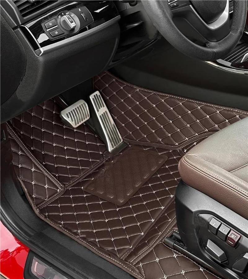 Antirutschmatten Für Toyota Für RAV4 XA50 (E-CVT) 2020 2021 2022 2023 2024 Auto Fußmatten Anti-Slip Teppich Innen Zubehör Teppich(1PC-Dark Brown,LHD) von DZSQQGSDSF