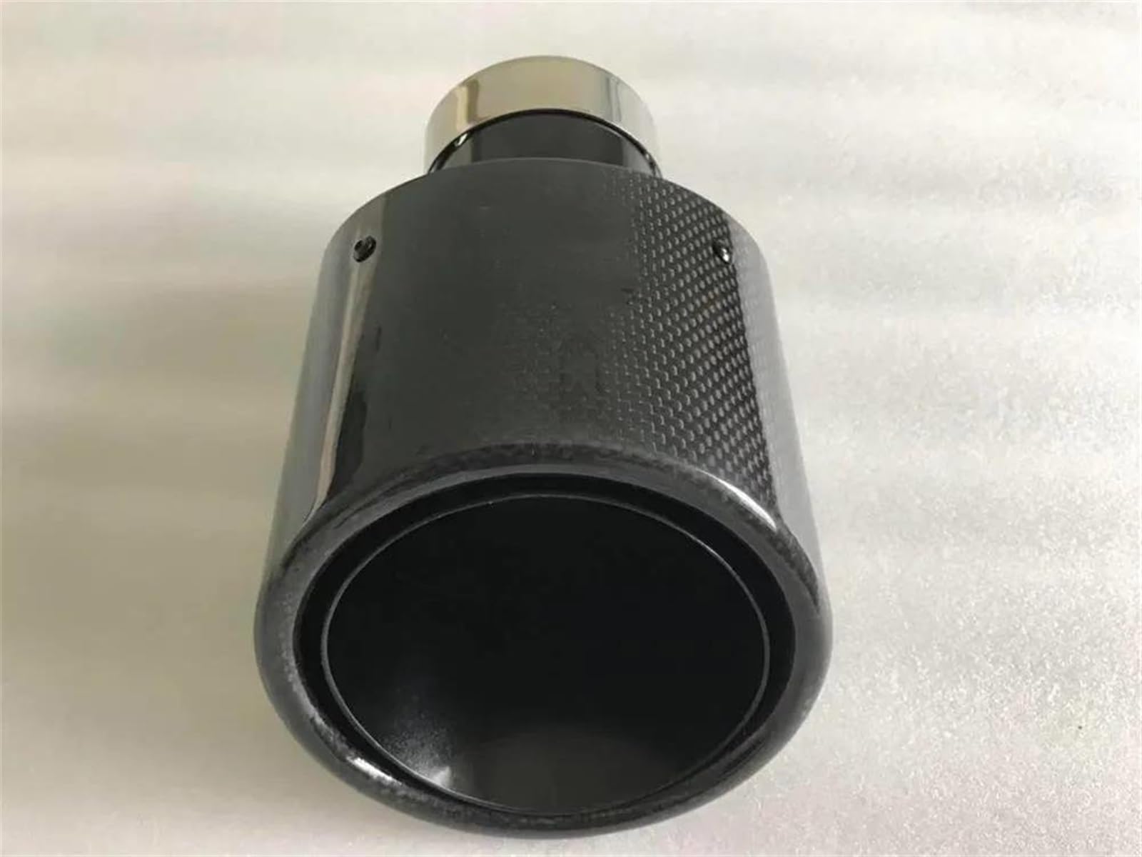 Endrohre 1 Stücke Auto Auspuffrohr Geändert 105mm 115mm Große Durchmesser Düse Helle Cawide Oval Carbon Faser Auto Auspuff Endrohr Auspuff(70-105mm) von DZSQQGSDSF