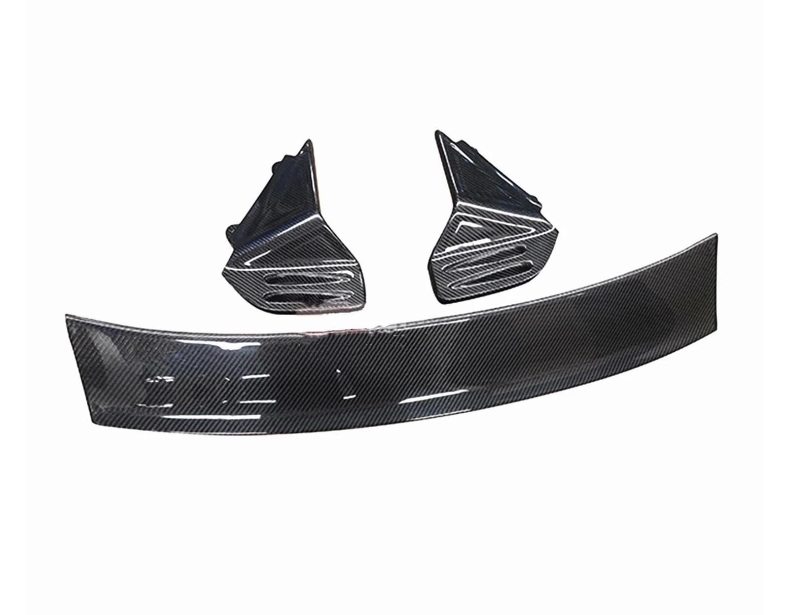 Heckspoiler Hinten Dach Spoiler Flügel Für Mini Für Cooper S R55 R56 R57 R58 R59 2007-2014 Carbon Faser Auto Stamm Deckel Fenster Oberen Splitter Lip Klappe Heckspoiler Lippe Flügel von DZSQQGSDSF