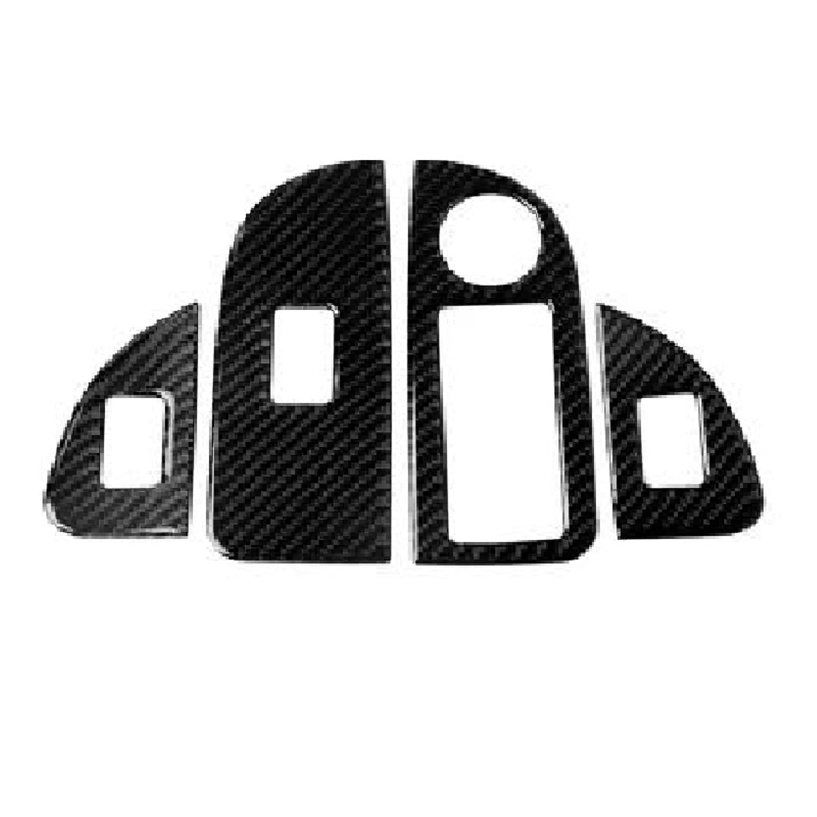 Interieurleisten Für Alfa Für Romeo Für Giulia 2017-2019 Carbon Fiber Trim Dekoration Patch Innenausstattung Auto Innen Trim Streifen(Window control panel,LHD) von DZSQQUWSH