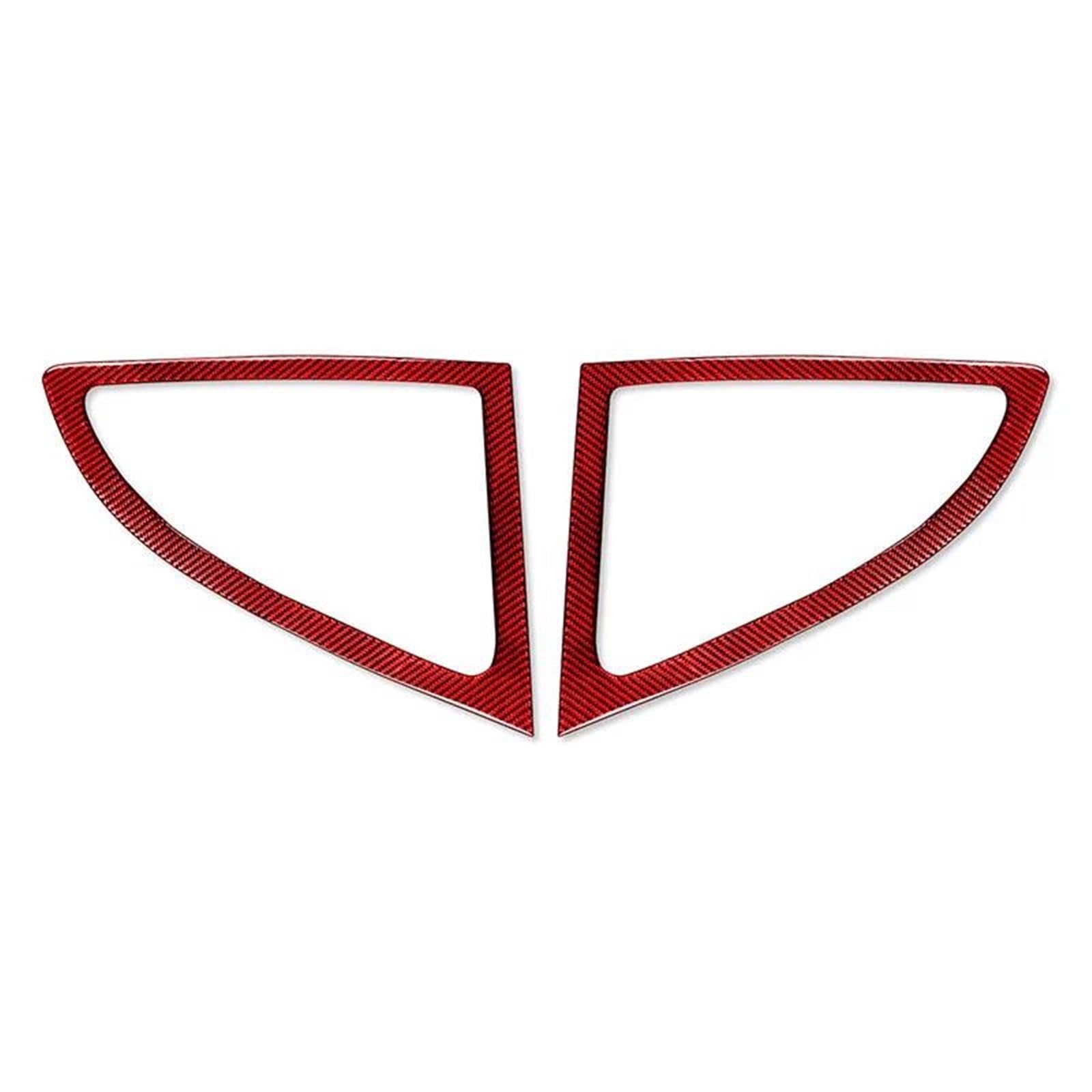 Interieurleisten Für Cayman GT4 Für GTS Für RS 718 982 2016-2022 Heckdreieck Fensterdekoration Rahmen Innen Auto Innen Trim Streifen(Rot) von DZSQQUWSH