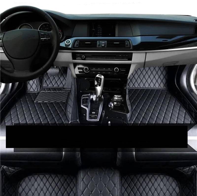 Teppich Für CR-V RS 2023 2024 2025 7 Sitz Auto Fußmatten Wasserdicht Teppich Fuß Pads Set Auto Innen Zubehör Auto Fußmatten(LHD Black Black) von DZSQRGHGGH