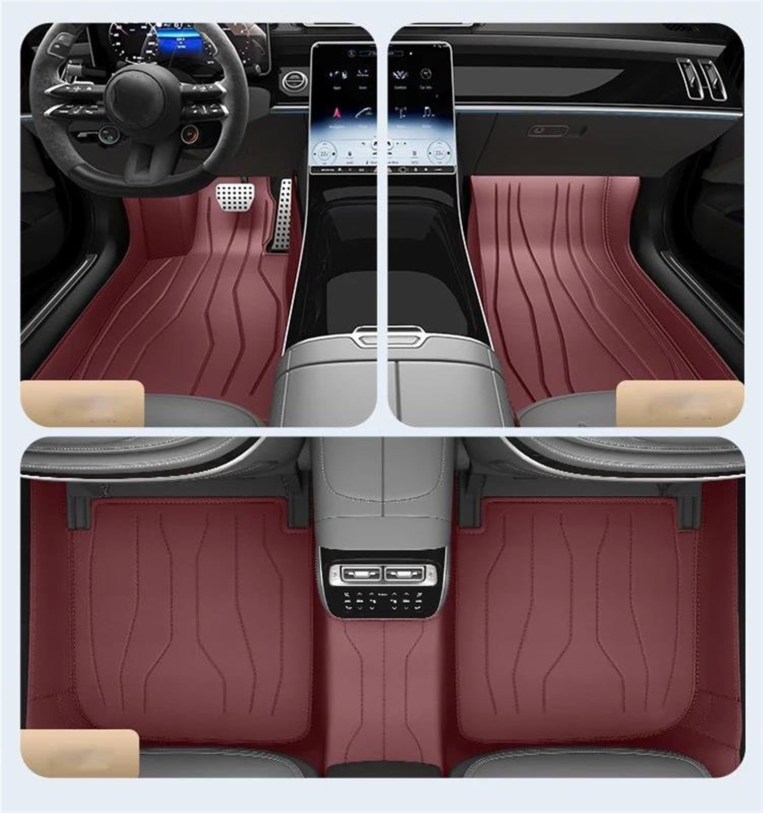 Teppich Für Subaru Für Legacy 2010 2011 2012 2013 2014 2015 Custom Full Set Leder Auto Fußmatten Innen Zubehör Auto Fußmatten(5 PCS5) von DZSQRGHGGH