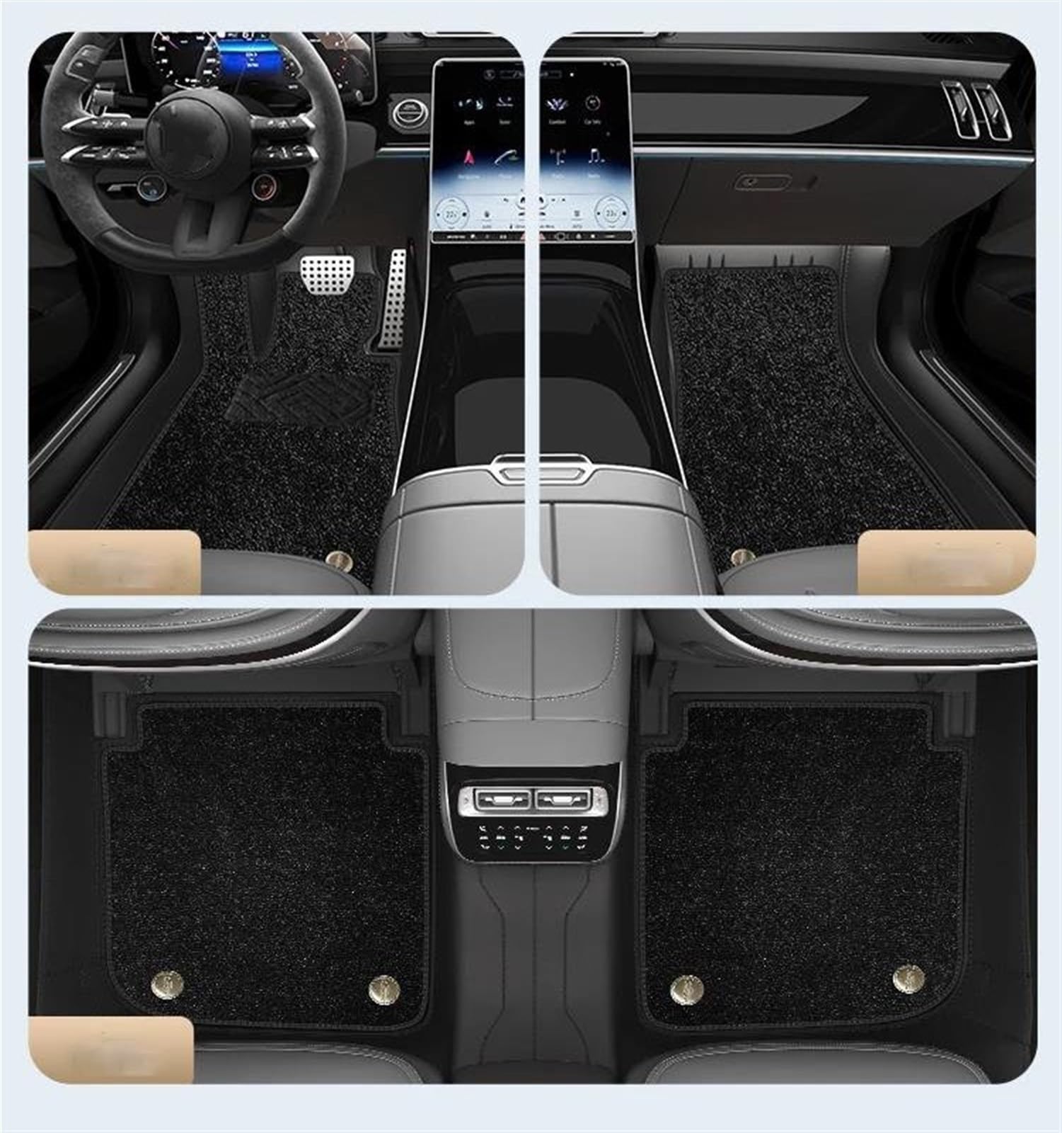 Teppich Für Subaru Für Legacy 2010 2011 2012 2013 2014 2015 Custom Full Set Leder Auto Fußmatten Innen Zubehör Auto Fußmatten(7 PCS1) von DZSQRGHGGH
