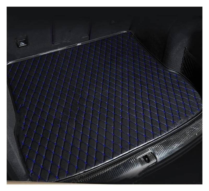 Auto Kofferraummatte Für A3 Für Sportback Für MK2 2008 2009 2010 2011 2012 2013 Custom Car Kofferraummatte Teppich Innenausstattung Kofferraum Schutzmatte(Black-Blue) von DZSQTGJKIO