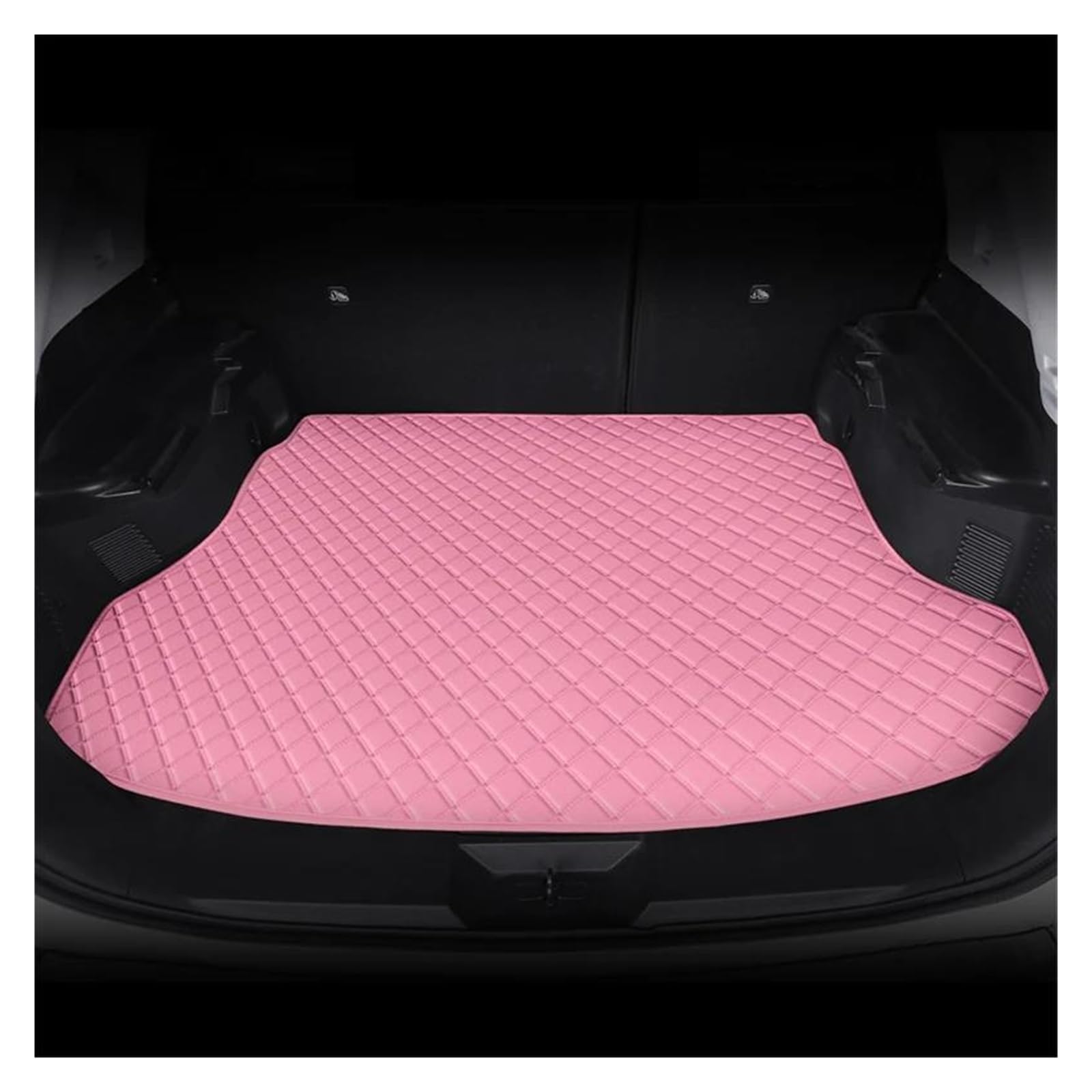 Auto Kofferraummatte Für Buick Für Envision 2014 2015 2016 2017 2018 2019 PU-Leder-Kofferraummatten Teppich Innenausstattung Kofferraum Schutzmatte(Pink) von DZSQTGJKIO