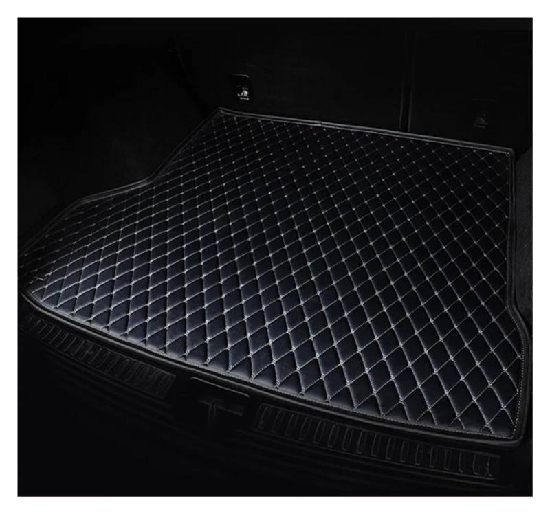 Auto Kofferraummatte Für Cayenne 2011 2012 2013 2014 2015 2016 2017 Kofferraummatte Cargo-Liner Teppich Innenausstattung Boot Liner Mat Kofferraum Schutzmatte(Black-beige) von DZSQTGJKIO