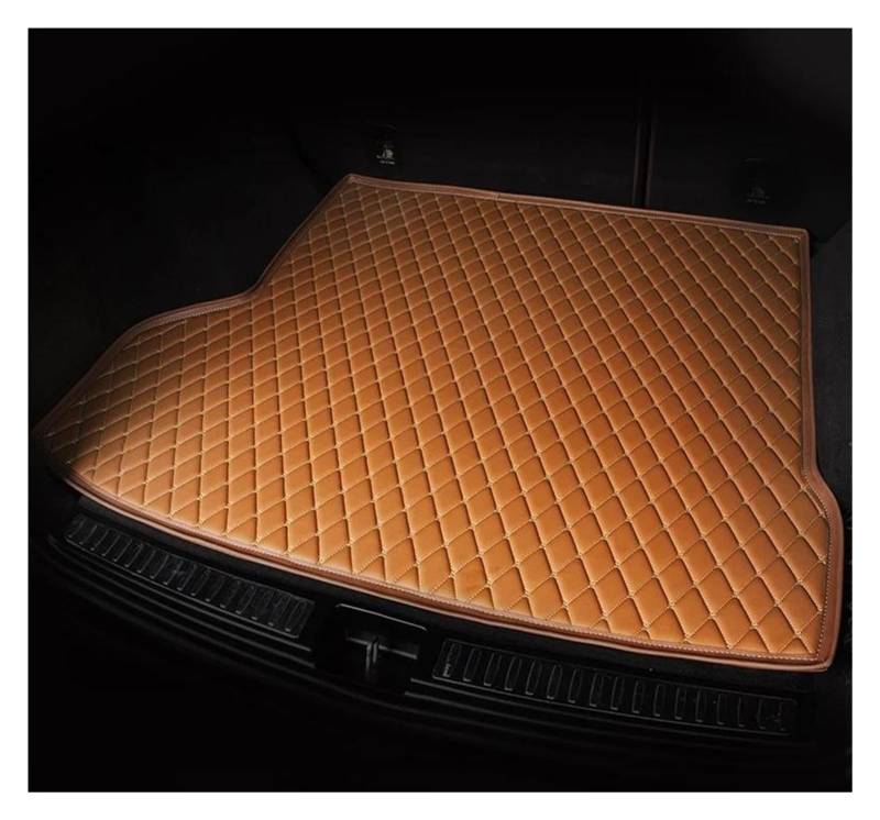 Auto Kofferraummatte Für Cayenne 2011 2012 2013 2014 2015 2016 2017 Kofferraummatte Cargo-Liner Teppich Innenausstattung Boot Liner Mat Kofferraum Schutzmatte(Braun) von DZSQTGJKIO