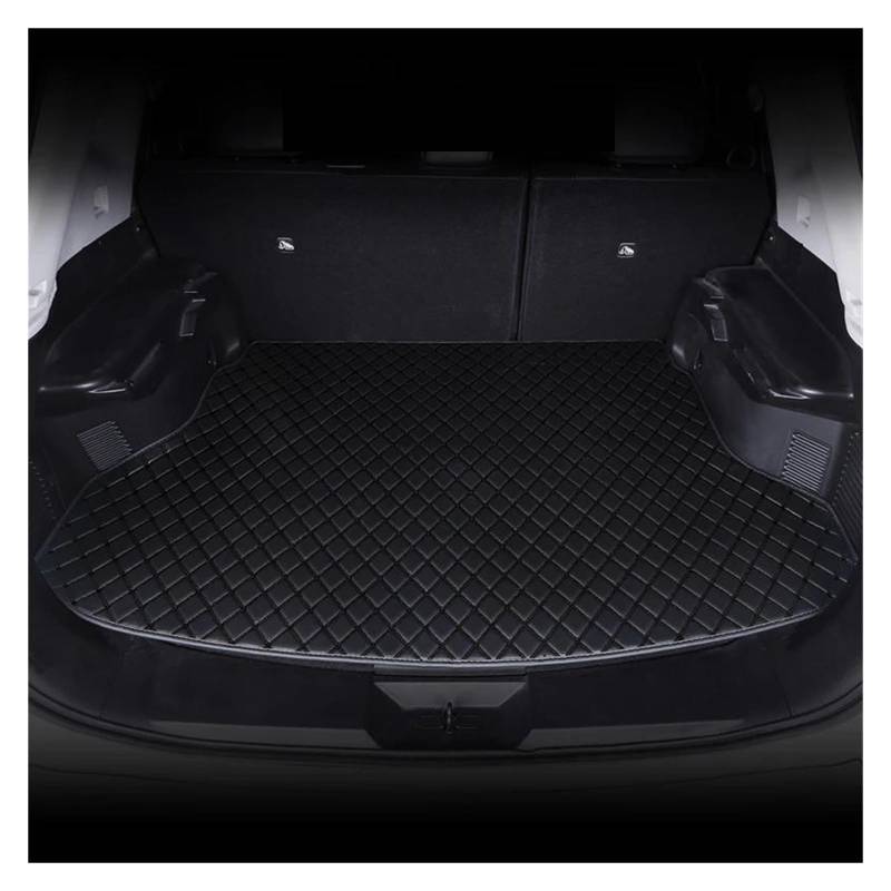 Auto Kofferraummatte Für Citroen C3-XR 2015 2016 2017 2018 2019 PU-Leder-Kofferraummatten Teppich Kofferraumwanne Matte Innenausstattung Kofferraum Schutzmatte(Schwarz) von DZSQTGJKIO