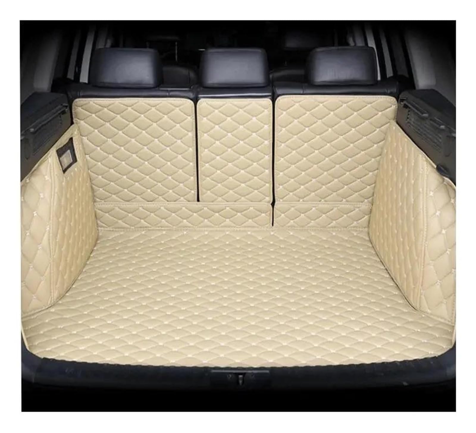 Auto Kofferraummatte Für Citroen C5 Limousine 2010-2017 2018 2019 Auto-Kofferraummatte Mit Vollständiger Abdeckung, Kofferraumschutz Zubehör Kofferraum Schutzmatte(Beige) von DZSQTGJKIO