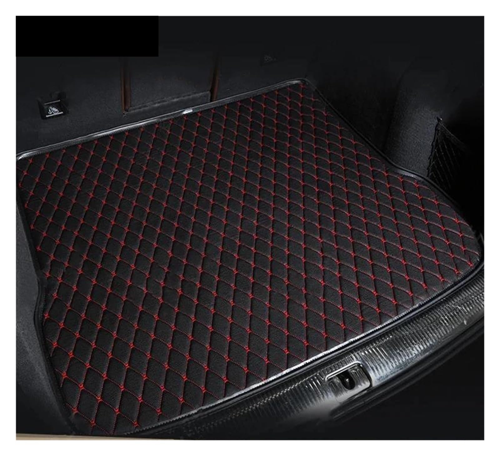 Auto Kofferraummatte Für Citroen C5 Limousine 2010-2017 2018 2019 Kofferraummatte Boot Cover Pad Innenschutz Zubehör Cargo-Liner Kofferraum Schutzmatte(Black-Red) von DZSQTGJKIO