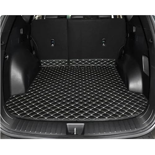 Auto Kofferraummatte Für Hyundai Für Tucson NX4 2021-2025 Custom Car Styling Kofferraum Hauptmatte Kofferraummatte Wasserdicht Anti Scratch Kofferraum Schutzmatte(Schwarzbeige) von DZSQTGJKIO