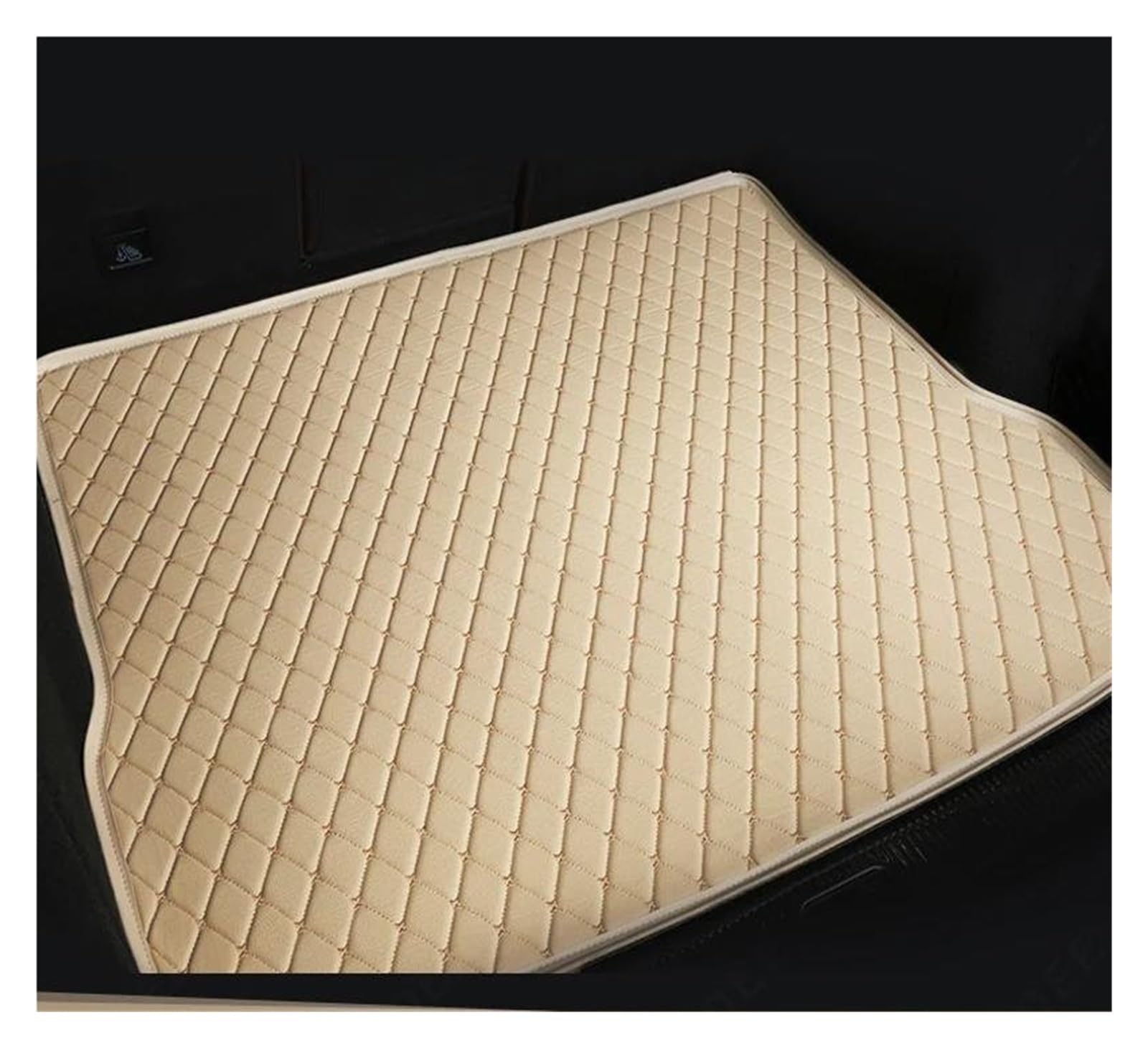 Auto Kofferraummatte Für Land Für Rover Für Range Für Rover 2010 2011 2012 Custom Car Kofferraummatte Auto Innenteppich Dekoration Zubehör Kofferraum Schutzmatte(Beige) von DZSQTGJKIO