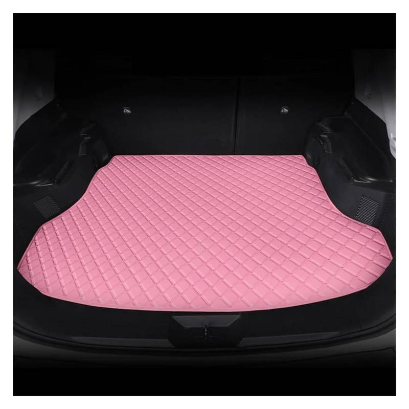 Auto Kofferraummatte Für Serie X7 7seat 2019 2020 2021 PU Leder Custom Car Kofferraummatten Innenteppich Zubehör Kofferraummatte Kofferraum Schutzmatte(Pink) von DZSQTGJKIO