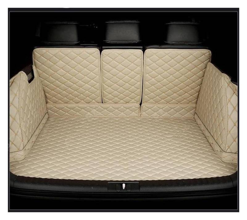 Auto Kofferraummatte Für Skoda Für Superb 2016 2017 2018 2019 Vollständige Abdeckung Kofferraummatte Auto Boot Cover Pad Cargo Liner Innenzubehör Kofferraum Schutzmatte(Beige) von DZSQTGJKIO