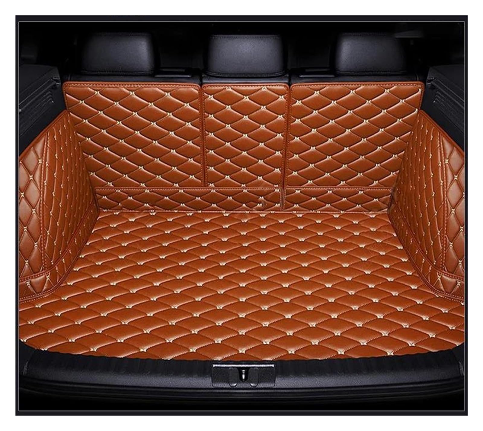 Auto Kofferraummatte Für Skoda Für Superb 2016 2017 2018 2019 Vollständige Abdeckung Kofferraummatte Auto Boot Cover Pad Cargo Liner Innenzubehör Kofferraum Schutzmatte(Braun) von DZSQTGJKIO