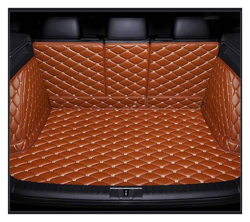 Auto Kofferraummatte Für Skoda Für Superb 2016 2017 2018 2019 Vollständige Abdeckung Kofferraummatte Auto Boot Cover Pad Cargo Liner Innenzubehör Kofferraum Schutzmatte(Braun) von DZSQTGJKIO