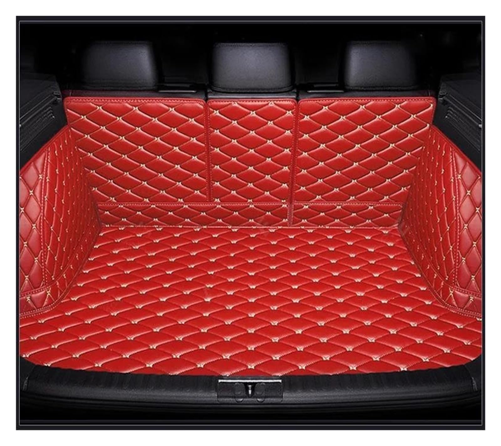 Auto Kofferraummatte Für Skoda Für Superb 2016 2017 2018 2019 Vollständige Abdeckung Kofferraummatte Auto Boot Cover Pad Cargo Liner Innenzubehör Kofferraum Schutzmatte(Rot) von DZSQTGJKIO