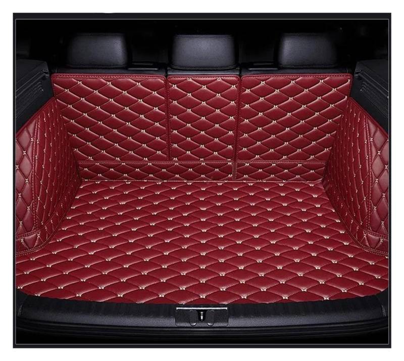 Auto Kofferraummatte Für Skoda Für Superb 2016 2017 2018 2019 Vollständige Abdeckung Kofferraummatte Auto Boot Cover Pad Cargo Liner Innenzubehör Kofferraum Schutzmatte(WEINROT) von DZSQTGJKIO