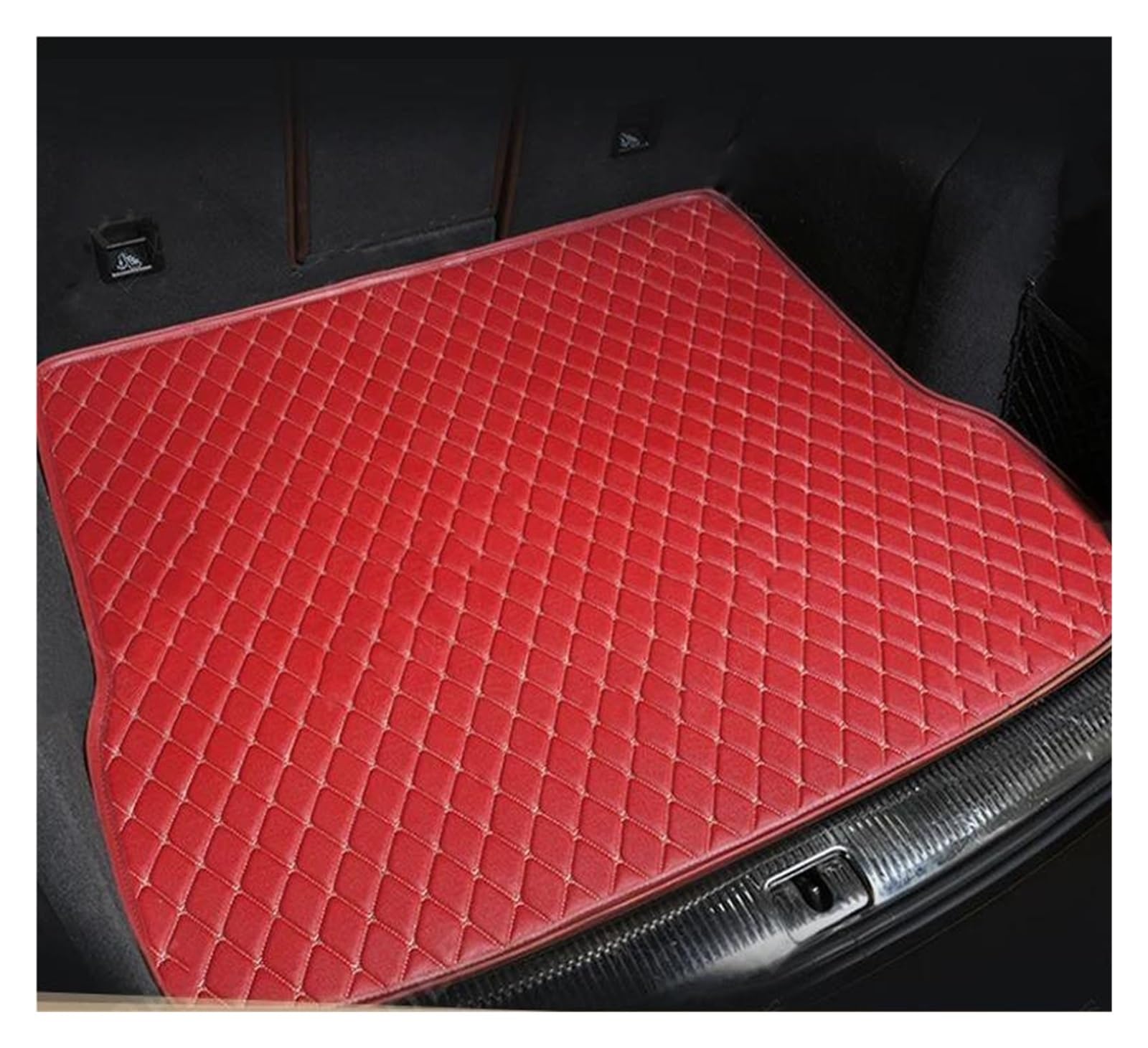 Auto Kofferraummatte Für VW Für Jetta 2019 2020 2021 2022 2023 Custom Car Trunk Mat Cargo Liner Auto Innendekoration Zubehör Kofferraum Schutzmatte(Rot) von DZSQTGJKIO